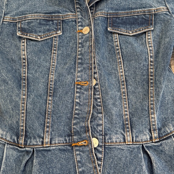 Guess Indigo Denim Peplum Jacket - Picture 3 of 9